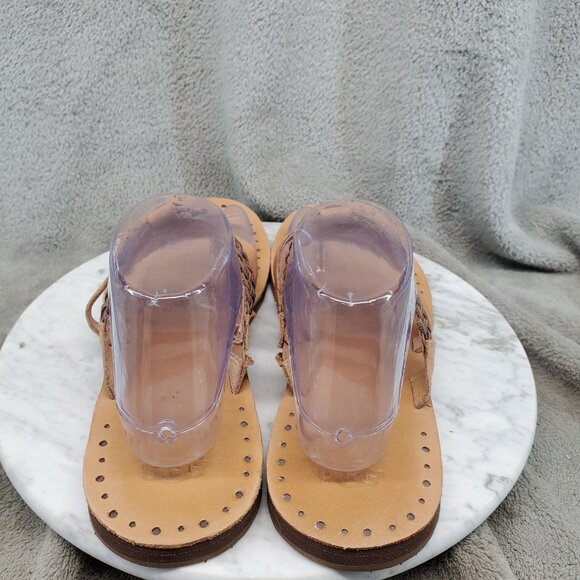 UGG Shoes Womens Size 11 Brown Leather Audra Thong Sandals - Picture 5 of 9